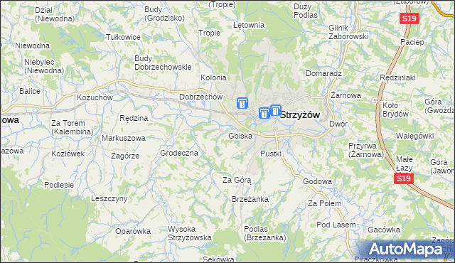 mapa Gbiska, Gbiska na mapie Targeo