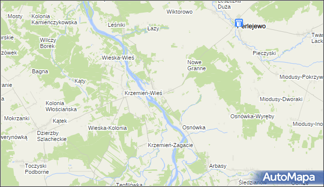 mapa Granne, Granne na mapie Targeo