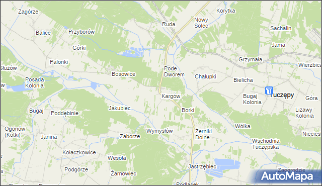 mapa Kargów, Kargów na mapie Targeo