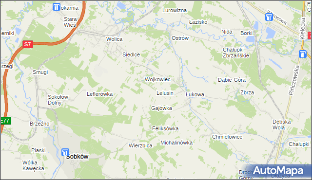 mapa Lelusin, Lelusin na mapie Targeo