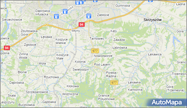 mapa Nowodworze, Nowodworze na mapie Targeo