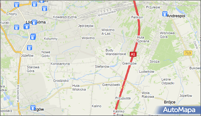 mapa Posada gmina Brójce, Posada gmina Brójce na mapie Targeo