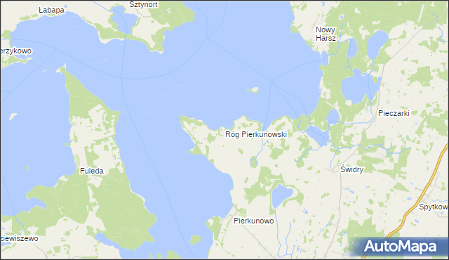 mapa Róg Pierkunowski, Róg Pierkunowski na mapie Targeo