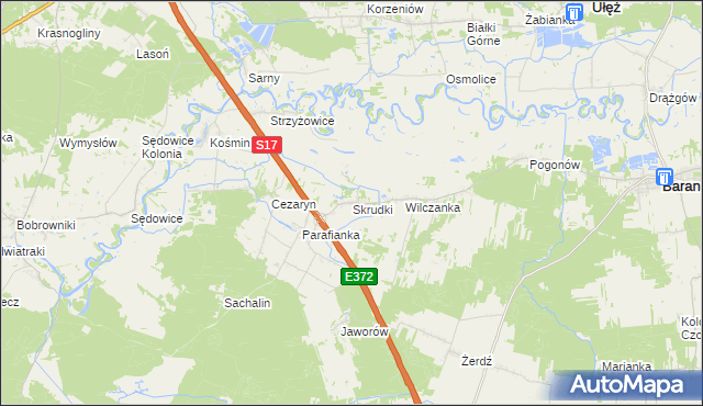 mapa Skrudki, Skrudki na mapie Targeo