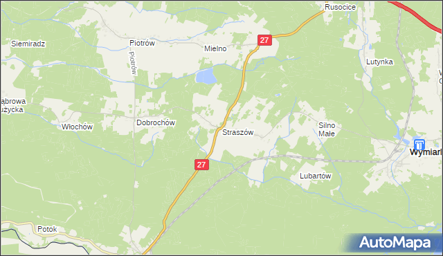 mapa Straszów gmina Przewóz, Straszów gmina Przewóz na mapie Targeo