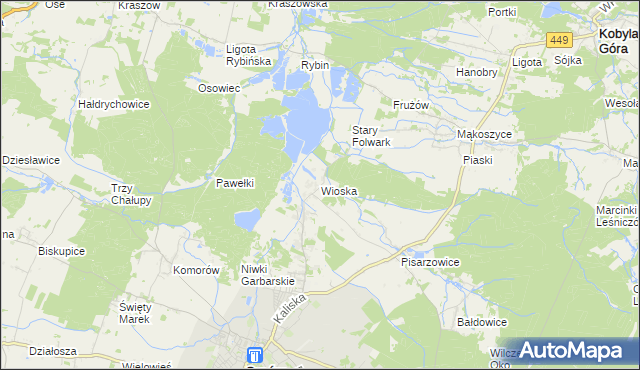 mapa Wioska gmina Syców, Wioska gmina Syców na mapie Targeo