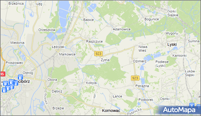 mapa Żytna, Żytna na mapie Targeo