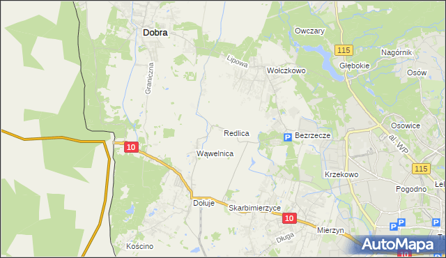 mapa Redlica, Redlica na mapie Targeo