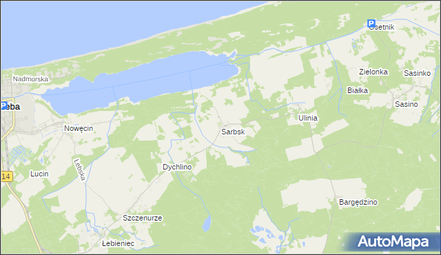 mapa Sarbsk, Sarbsk na mapie Targeo