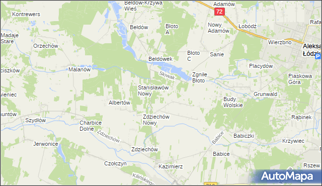 mapa Słowak, Słowak na mapie Targeo