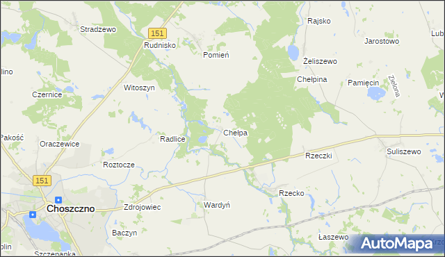 mapa Chełpa, Chełpa na mapie Targeo