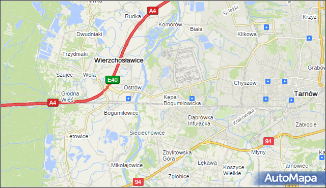 mapa Kępa Bogumiłowicka, Kępa Bogumiłowicka na mapie Targeo