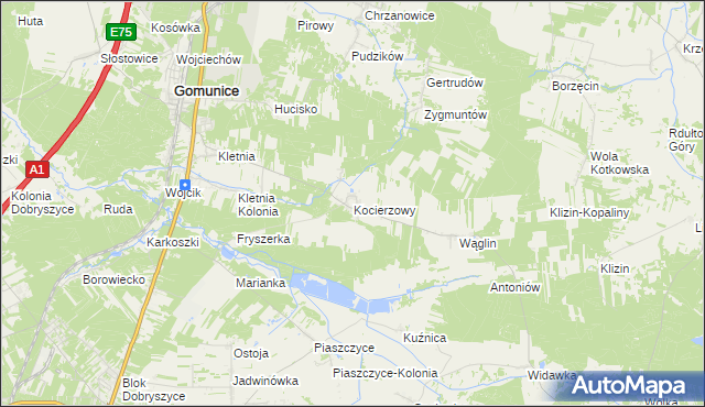 mapa Kocierzowy, Kocierzowy na mapie Targeo