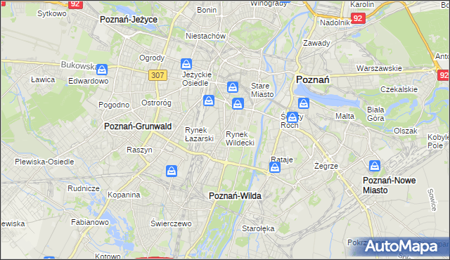 mapa Rynek Wildecki, Rynek Wildecki na mapie Targeo