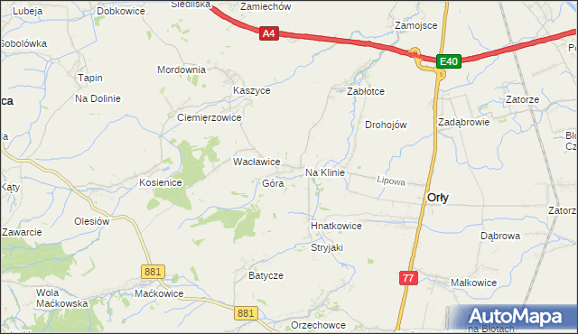 mapa Trójczyce, Trójczyce na mapie Targeo