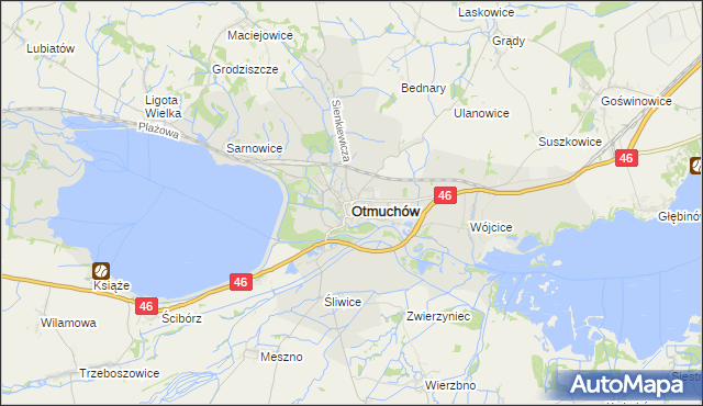 mapa Otmuchów, Otmuchów na mapie Targeo