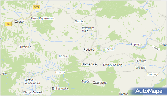 mapa Podzdrój, Podzdrój na mapie Targeo