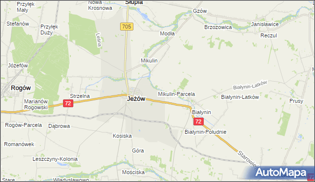 mapa Mikulin-Parcela, Mikulin-Parcela na mapie Targeo