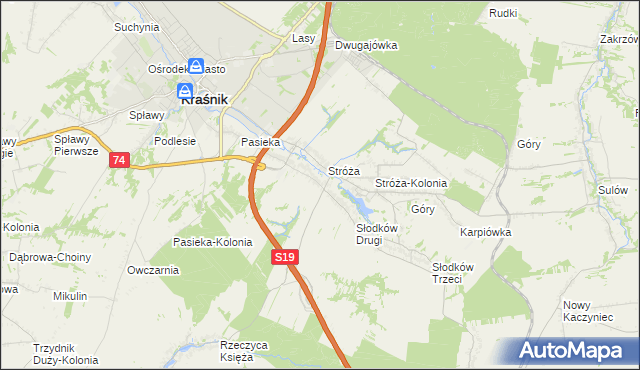 mapa Słodków Pierwszy, Słodków Pierwszy na mapie Targeo