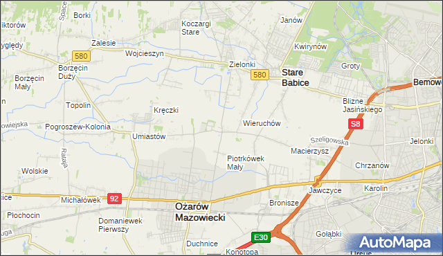 mapa Strzykuły, Strzykuły na mapie Targeo