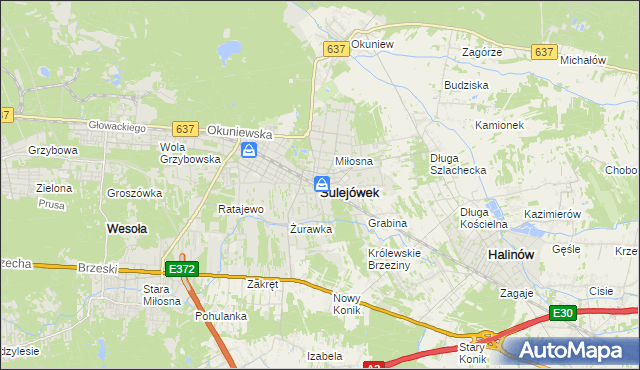 mapa Sulejówek, Sulejówek na mapie Targeo