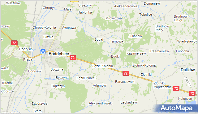 mapa Sworawa Leśniczówka, Sworawa Leśniczówka na mapie Targeo