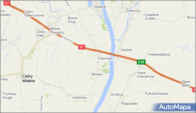 mapa Kiezmark, Kiezmark na mapie Targeo