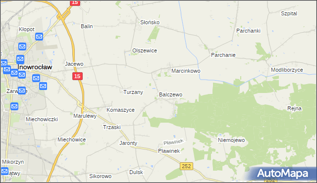 mapa Balczewo, Balczewo na mapie Targeo