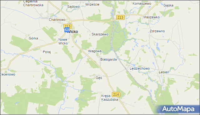 mapa Białogarda, Białogarda na mapie Targeo