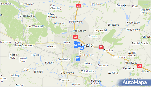 mapa Busko-Zdrój, Busko-Zdrój na mapie Targeo