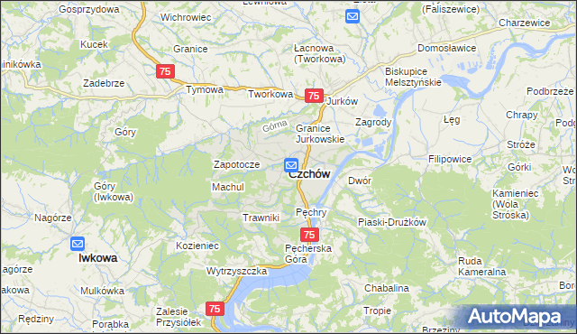 mapa Czchów, Czchów na mapie Targeo