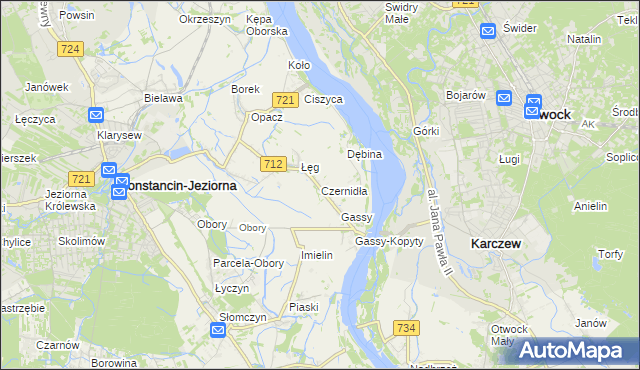 mapa Czernidła, Czernidła na mapie Targeo