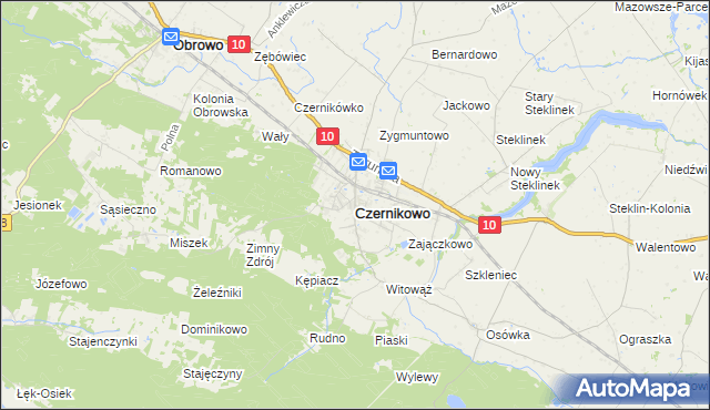 mapa Czernikowo, Czernikowo na mapie Targeo