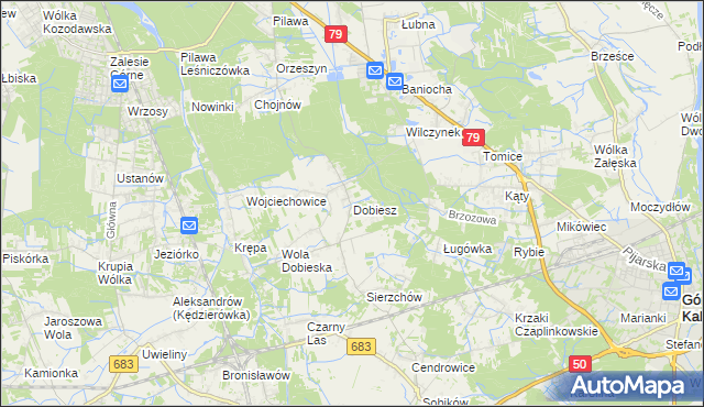 mapa Dobiesz, Dobiesz na mapie Targeo