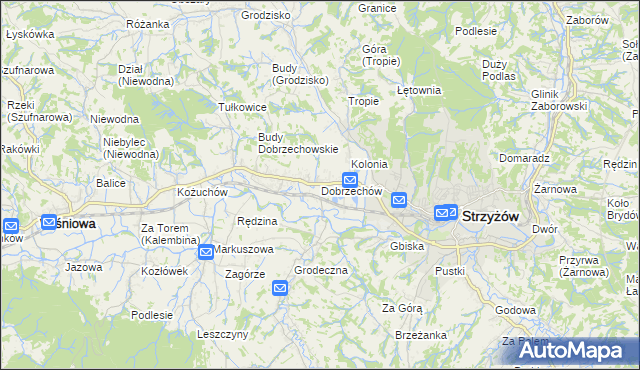 mapa Dobrzechów, Dobrzechów na mapie Targeo