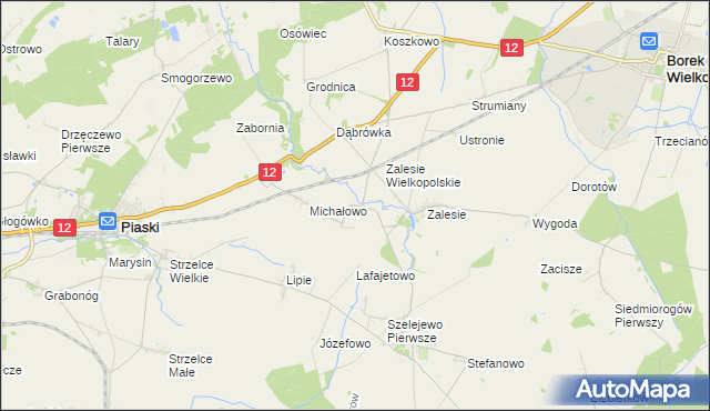 mapa Drogoszewo gmina Piaski, Drogoszewo gmina Piaski na mapie Targeo