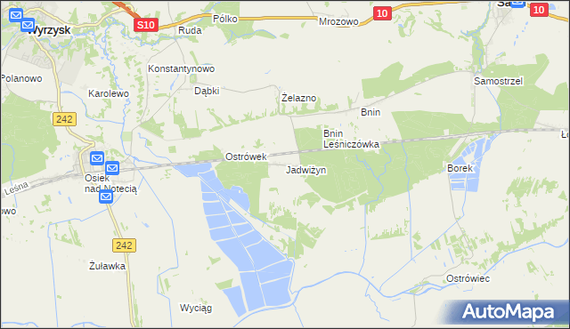 mapa Jadwiżyn gmina Sadki, Jadwiżyn gmina Sadki na mapie Targeo