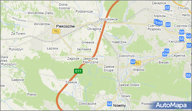 mapa Janów gmina Piekoszów, Janów gmina Piekoszów na mapie Targeo
