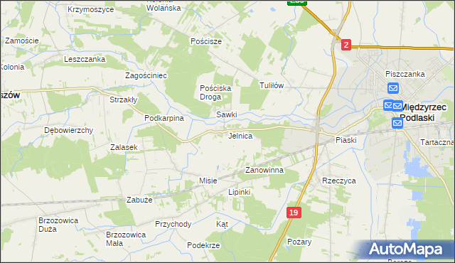 mapa Jelnica, Jelnica na mapie Targeo