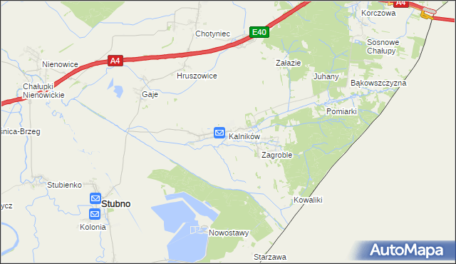 mapa Kalników, Kalników na mapie Targeo