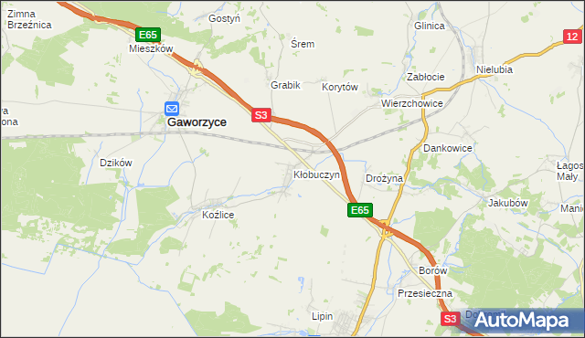 mapa Kłobuczyn, Kłobuczyn na mapie Targeo