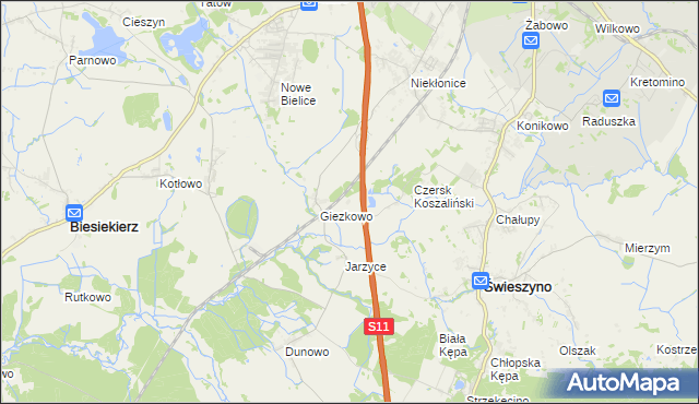mapa Kłokęcin, Kłokęcin na mapie Targeo