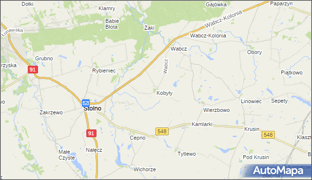 mapa Kobyły, Kobyły na mapie Targeo