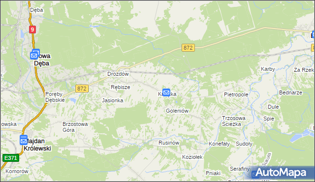 mapa Krzątka, Krzątka na mapie Targeo