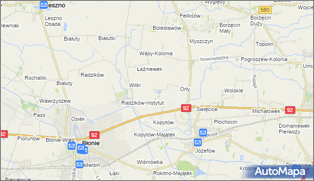 mapa Łaźniew, Łaźniew na mapie Targeo