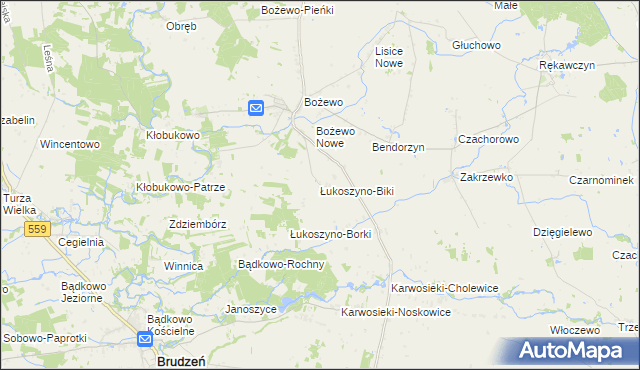 mapa Łukoszyno-Biki, Łukoszyno-Biki na mapie Targeo