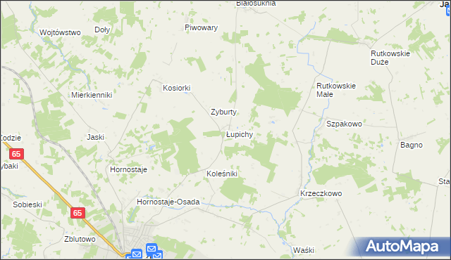 mapa Łupichy, Łupichy na mapie Targeo