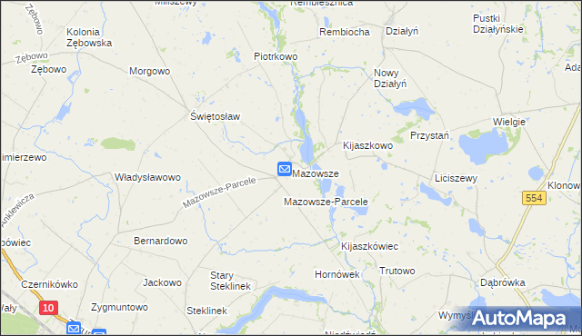 mapa Mazowsze, Mazowsze na mapie Targeo