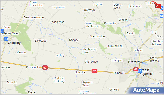 mapa Miechowice Duże, Miechowice Duże na mapie Targeo