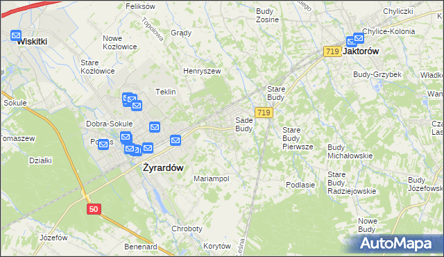 mapa Międzyborów, Międzyborów na mapie Targeo